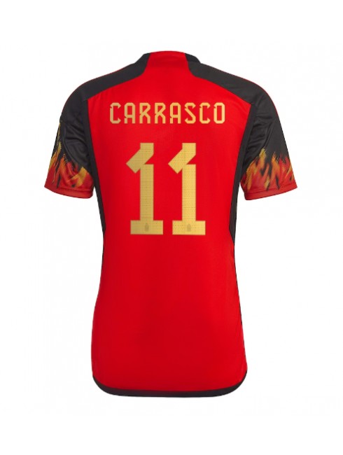 Billige Belgia Yannick Carrasco #11 Hjemmedrakt VM 2022 Kortermet